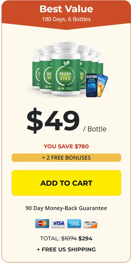 Regenvive 6 bottles